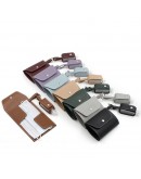 摺疊式皮革口罩收纳包