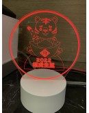 開運招財福虎生風七彩觸控燈