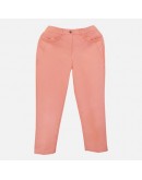 女串珠彈性腰頭輕熟女風口袋褲 / 粉紅