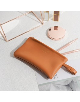 皮革隨身化妝收納包