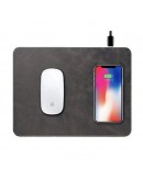 皮革無線充電滑鼠墊