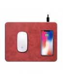 皮革無線充電滑鼠墊