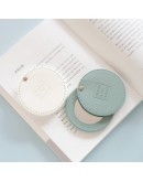 皮革旋轉圓形隨身鏡