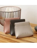 彈片快取皮革方形零錢包