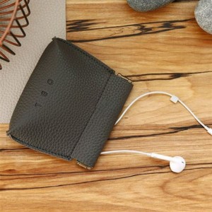 彈片快取皮革方形零錢包