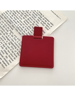 方形皮革隨身鏡