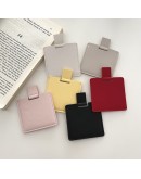 方形皮革隨身鏡