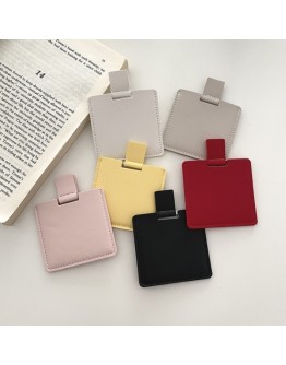 方形皮革隨身鏡