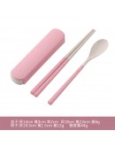 北歐小麥秸稈二件式環保餐具組