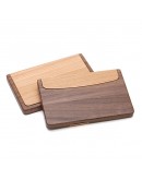 撞色木質商務名片盒