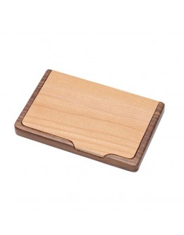 撞色木質商務名片盒