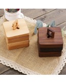 實木方形杯墊組