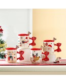 聖誕馬克杯-紅色蝴蝶結