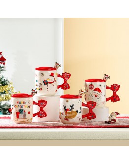 聖誕馬克杯-紅色蝴蝶結