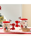 聖誕馬克杯-紅色蝴蝶結