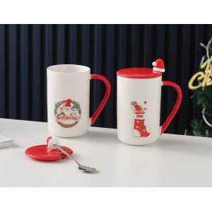 聖誕馬克杯-聖誕帽