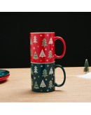 聖誕馬克杯-雙色聖誕樹