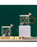 聖誕馬克杯-透明馴鹿