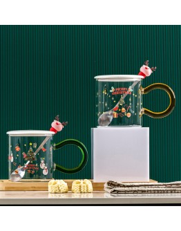 聖誕馬克杯-透明馴鹿