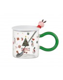 聖誕馬克杯-透明馴鹿