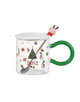 聖誕馬克杯-透明馴鹿
