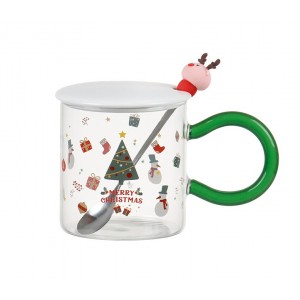 聖誕馬克杯-透明馴鹿